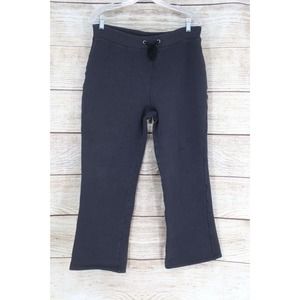 Speculation Vintage Womens Baggy Wide Leg Sweatpants with Drawstring Small Black